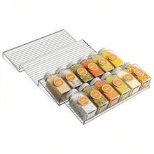 2个/4个/8个亚克力透明调料抽屉收纳盒，4层 - 4件套透明亚克力抽屉调料整理盒，厨房调料架收纳盒和抽屉收纳盒（不含罐子） - 透明 - 查看 7