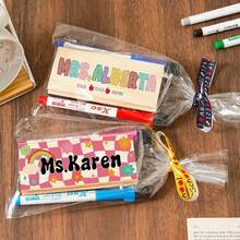 1 Stück personalisierter Namens-Whiteboard-Radierer für Lehrer, Geschenk zum Schulanfang für Lehrer, Kreidetafel-Radierer, Radierer für Lehrer, Trockenradierer für Kunst