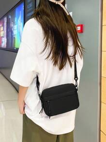 peach tree Geantă de umăr mini minimalistă, culoare solidă, casual, din nailon, rezistentă la apă, geantă crossbody zilnică, vacanță, călătorii, cadouri pentru studenți în aer liber, geantă de umăr pentru laptop, geantă de depozitare, geantă de centură, geantă messenger, geantă crossbody, rechizite școlare, poșetă, geantă mini, geantă mică, geantă de mână, genți laterale, articole de viață noi pentru studenți, bărbați, esențiale, poșetă esențială, geantă mică, geantă de corp, husă