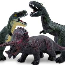 逼真的巨型恐龙玩具，适合儿童和幼儿，工艺装饰和儿童教育玩具，适合 3-5 岁儿童的恐龙玩具，适合恐龙爱好者的大型软恐龙玩具，霸王龙、腕龙、三角龙、翼龙、棘龙、迅猛龙 - 恐龙派对礼物，新年礼物，生日和圣诞节礼物