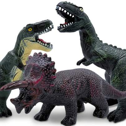 逼真的巨型恐龙玩具，适合儿童和幼儿，兼具工艺、装饰和教育功能，是3-5岁儿童的理想之选。大型柔软恐龙玩具，是恐龙爱好者的完美选择，包括霸王龙、腕龙、三角龙、翼龙、剑龙和迅猛龙主题派对礼品，也是新年、生日和圣诞节的完美礼物。