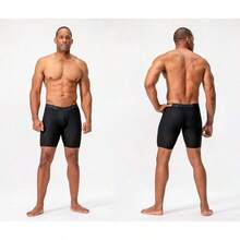 Men's Cool Dry Mesh Boxer Trunks 6-Inch Briefs, 3-Pack - 9-inch_(black / Red / Steel) - View 10