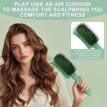 Curl Defining Brush Pink, Volume Curly Hair Brush For Effortlessly Detangling Shaping And Styling Women's Curls, Waves & Coils, Curly Hair Products, Reduce Frizz - Marble Green - View 5