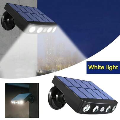Solar Powered LED Wall Light With Motion Sensor, 3 Daylight Modes, Suitable For Outdoor Pathways, Garage, Yard, Entrance And Corridor