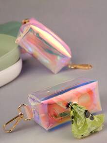 宠物幻彩星空链条拾便袋收纳袋，透明零食收纳器，适用于宠物外出垃圾袋收纳，宠物零食收纳，给宠物最贴心的生日礼物，宠物用品，宠物便便袋收纳袋 - 彩色 - 查看 6