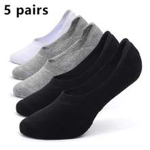 5-Pack Men's Boat Socks Lightweight Breathable Casual Socks
