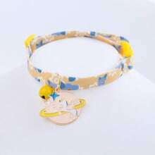 1pc Pet Cat Collar, Cute Daisy Flower Cat Collar For Summer, Cat Necklace Accessory, Adjustable Non-Choke Collar With Bell, Lace Flower Cat Collar, Suitable For Small Dogs And Cats