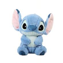 Miniso MOINISO 正版史迪奇基础款毛绒玩偶，7.09*11.02英寸，触感柔软，可爱有趣，适合装饰客厅和卧室，是完美的生日礼物（1个） - 藍色 - 查看 8