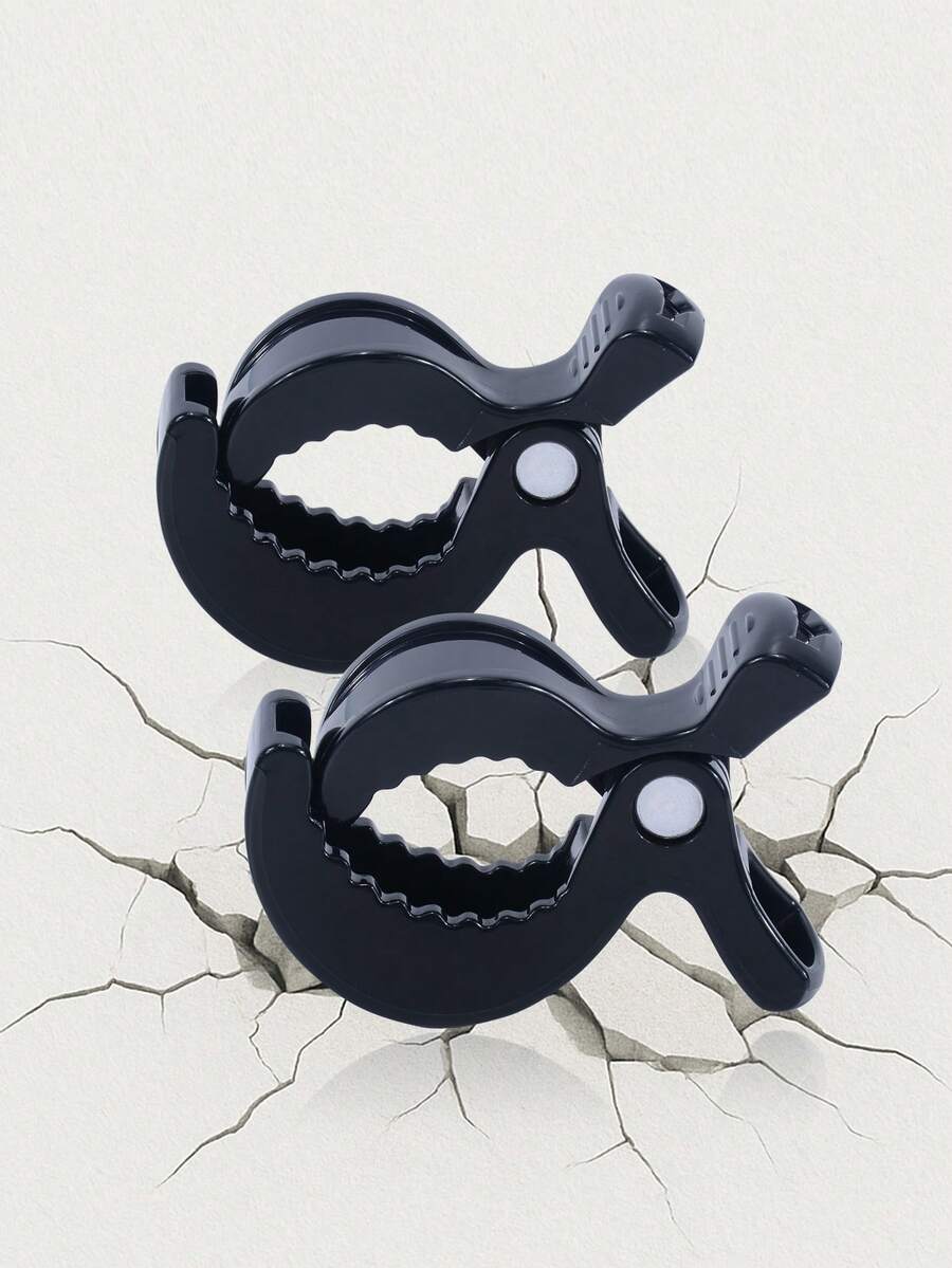 4件/3件/2件婴儿推车毯夹、婴儿推车蚊帐夹、婴儿推车玩具夹、婴儿推车毯夹、婴儿床玩具挂夹、孕妇汽车座椅配件 - 黑色 - 查看 1