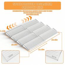 2个/4个/8个亚克力透明调料抽屉收纳盒，4层 - 4件套透明亚克力抽屉调料整理盒，厨房调料架收纳盒和抽屉收纳盒（不含罐子） - 透明 - 查看 9
