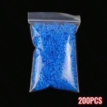 200 piezas/600 piezas Conectores y broches de plástico de colores del arcoíris, adecuados para hacer joyas DIY, accesorios para tejer bandas de goma, piezas para hacer pulseras hechas a mano, herramientas esenciales para la fabricación de joyas