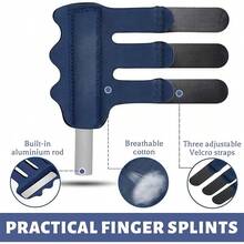 1/2/5 piezas Abrazadera ajustable para dedos, que proporciona un soporte cómodo - Perfecto para dedos lesionados, usado para artritis, dedos en gatillo y lesiones, soporte ligero para dedos para aliviar el dolor - Multicolor - Ver 6