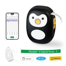 Thermal Label Maker Machine With Tape, L12/13  Portable Bluetooth Label Printer For Storage, Shipping, Barcode, Mailing, Office, Home, Organizing, Sticker Maker Mini Label Maker With Multiple Templates Label Maker Machine -  Bluetooth Wireless Sticker Printer, Pocket Sticker Maker With 1pc 12x40mm Tape, Inkless Printer For Ios & Android, Praticle Labeler & Gift For Home & Office Organization Bluetooth Label Maker Machine With Tape, Continuous Waterproof Label, Versatile App With 35 Fonts And 1k+ Icons, Inkless Labeler For Home, Kitchen, School, Office Organization - 黑色 - 查看 1