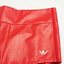 Adidas Trefoil High Waist Fashionable Women's Slim Fit Shorts Swimsuit IB4546 - Light Scarlet - View 3
