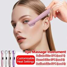 Elektrischer Gesichts-Massagegerät mit Augen-Massage, wiederaufladbar, Heißtherapie, Vibrationsmassage für Augenpflege und Gesichtsrelaxation, für den Heimgebrauch, 300mAh