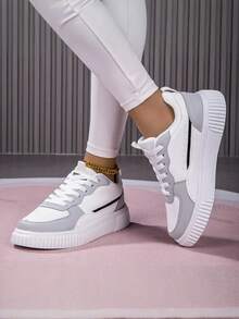 Unisex Casual Canvas Sneakers, Lightweight Couple Skateboard Shoes