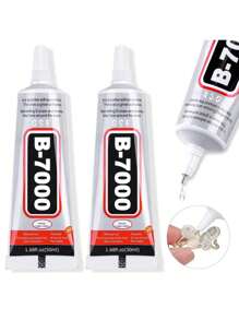 50/110ml B7000 Rhinestone Craft Adhesive, 50ml/110ml Super Glue - Strong Welding Multi-Purpose Adhesive, Used To Repair Ceramic Repair Adhesives, Porcelain, Metals, Plastics, Wood Adhesives And Wooden Furniture; Suitable For Fake Nails, Soft Nail Tip Gels, DIY Hand-Adhesive Jewelry And Fabric Mobile Phone Repair, Crystal Gems School Supplies,Back To School