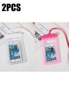 2 Túi Chống Nước Đa Năng, Túi Đeo Điện Thoại Chống Nước Có Túi Khí Chống Nước, Túi Đeo Điện Thoại Chống Nước Khi Bơi Lặn, Túi Khô Điện Thoại Khi Đi Biển cho Điện Thoại Thông Minh, Thể Thao Ngoài Trời, Bơi Lặn, Túi Đeo Điện Thoại Chống Nước Khi Bơi, Túi Đeo Điện Thoại Khi Đi Biển, Phụ Kiện Đi Biển Cho Nam Nữ - Nhiều màu - Xem 15