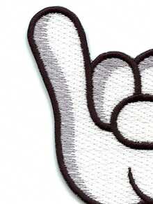 1 pieza Parche bordado con guantes blancos de H-Town Houston Texas para planchar - Multicolor - Ver 3