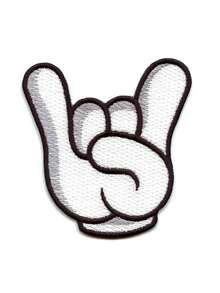 1 pieza Parche bordado con guantes blancos de H-Town Houston Texas para planchar - Multicolor - Ver 5