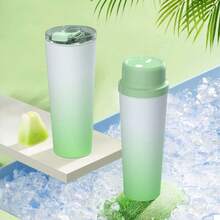 650ml Large Capacity Wireless Portable Electric Juicer, Hot And Cold Multi-Function, 20-Blade Powerful Ice Crusher, USB Rechargeable Double Cup, Long Term Heat Preservation - Multicolor - View 3