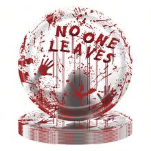 10 buc/50 buc/80 buc Halloween Party Supplies Înfricoșător Amprente de Mâini Însângerate Farfurii de Hârtie Șervețele Pahare Set de Tacâmuri Set de Cină cu Amprente de Mâini Însângerate pentru Decorațiuni Înfricoșătoare de Halloween Party