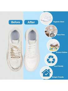 2 Sacchetti per lavare le scarpe in lavatrice - Set di 2 sacchetti per il lavaggio delle scarpe, sacchetto per lavare le scarpe con pulizia profonda a 360°, sacchetto riutilizzabile per lavatrice, sacchetti per lavare le scarpe sportive, colore giallo