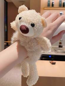 1pc Women's Bear & Rabbit Decorated Hair Tie, Fashionable & Cute, Personalized Hair Scrunchies Accessory, Cartoon Style, Multifunctional Hair Decoration, Suitable For Daily Wear, Dates, And Gifts, Scrunchy Hair Ties, Hair Bobbles Ponytail