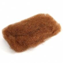 HJ WEAVE BEAUTY Capelli afro castani ricci e arruffati per intrecciare 1 mazzetto di 55 g di capelli naturali per intrecciare senza cimosa Parrucca brasiliana in capelli umani naturali