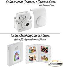 Fujifilm Instax Mini 12 Instant Camera + Quality Photo Value Bundle, Case, Decoration Stickers, Frames, Photo Album (Clay White) - Clay White - View 4