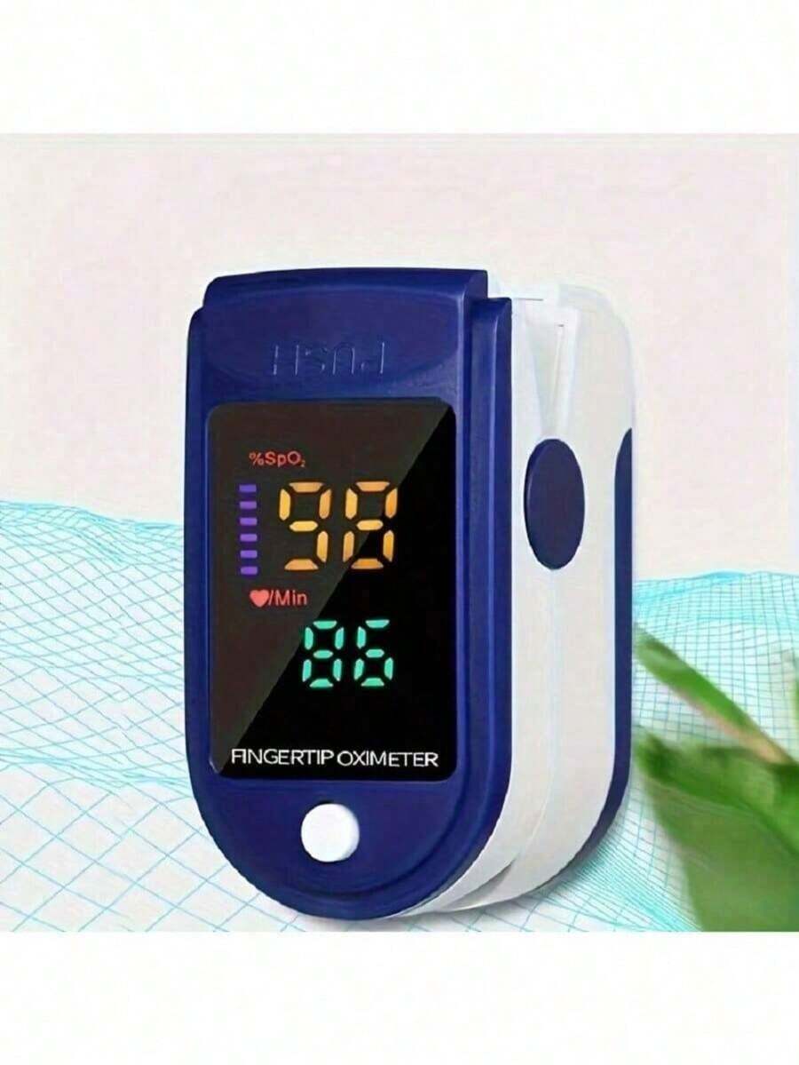 Oximetro Saturometro Pulsometro Pediátrico Para Adultos Monitor De Frecuencia Cardíaca, Oxímetro De Pulso Para El Hogar De Tipo Clip De Dedo Para La Detección De Oxígeno En La Sangre Y La Frecuencia Cardíaca (batería No Incluida) - 1PCS - Ver 1