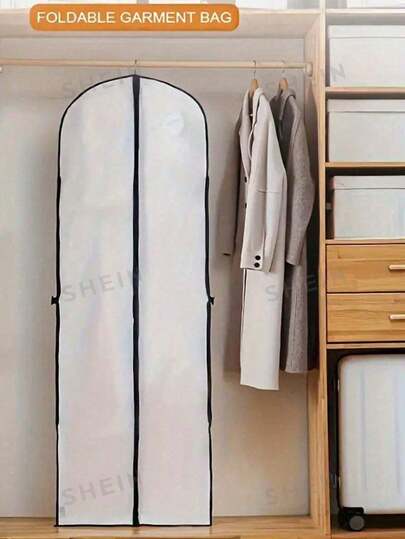 حقيبة ملابس محمولة قطعة واحدة، غطاء غبار مناسب للفساتين والبدل والمعاطف والقمصان والثياب، حقيبة ملابس بطول 71 بوصة، مثالية لفساتين الزفاف وتعليق الملابس والسفر وتخزين الخزانة