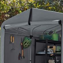 SoBuy Foil Tool Shed Aluminum Silver