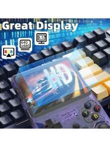 R36S Retro Handheld Game Console, Linux System, 3.5" IPS Screen, Portable Pocket Video Player, Mini Game Player, Built-In 15,000+ Games - Multicolor - View 5