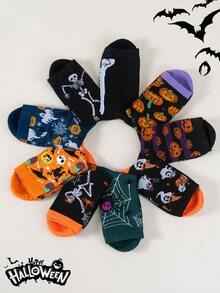 1/3/5/9 Đôi Tất Halloween Đầu Bí Ngô (Mũ Phù Thủy Kiểu Đèn Lồng Bí Ngô) Phong Cách Lễ Hội Ma Quái/Vui Nhộn - Bao gồm Tất Nữ, Tất Cho Nữ, Tất Trắng Tất Đen, Tất Cổ Cao, Tất Cổ Cao, Tất Dài, Tất Lượn, Tất Dễ Thương - Đặc Trưng Cho Halloween, Hoàn Hảo Cho Mùa Thu, Mùa Đông, Trở Lại Trường Học, Halloween, Giáng Sinh, Thích Hợp Cho Công Việc - Nhiều màu - Xem 6