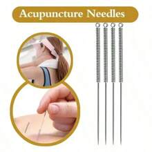 100pcs/Pack Acupuncture Needles, Simple & Practical, Multi-Functional - Silver - View 2