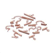 10Sets/Lot 10-40mm Lobster Clasps Hooks Extending Chain Bracelet End Connectors Slider Clasp For DIY Jewelry Making Accessories