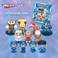 MEGAMAN 盲袋官方*神秘盲盒袋夹吊坠钥匙扣 1 件无头盔洛克人 Dr Light Metal Man Crash Man Rush 或其他角色随机一个来自标志性游戏系列的可收藏 3D 人物非常适合粉丝和收藏家有趣的惊喜礼物耐用钥匙扣适合日常使用和展示您最喜欢的角色 - 藍色 - 查看 4