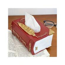 1 Stück kreative Buch-förmige Taschentuchbox für Zuhause, Papierhandtuchhalter für Wohnzimmer, Aufbewahrungsbox für das Büro