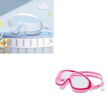 1/2/3 件超大号游泳镜，防雾防水硅胶游泳眼镜带耳塞，适合游泳训练和休闲，节日礼物，时尚设计，适合专业训练、成人、沙滩必需品、沙滩配件、泳池浮板 - 彩色 - 查看 28