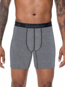 4pcs/Pack Men's Mid-Length Boxer Briefs, Fashionable Men's Underwear, Comfortable Boxer Shorts, Soft Briefs - Multicolor - View 11
