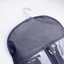 1ocs To 2pcs Wig Storage Bag, Hair Stand With Dust Cover, Zipper Wig Hairpin, Wig Storage Bag, Non-Woven Wig Hanging Clip (Wig Not Included), Halloween - Black - View 4