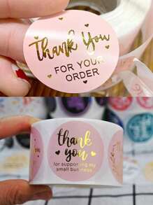 500 Sheets Thank-You Stickers, Suitable For Gift Packaging, Envelopes, Cards, DIY Decorations