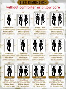 2/3件套白色兔子图案蓬松涤纶被套套装，现代风格床上用品套装，特大号，秋冬季保暖舒适（1个被套+1/2个枕套，不含被芯和枕芯） - 白色 - 查看 3