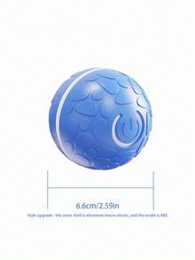 1pc Smart Dog Automatic Rolling Balls Toys,Cat Electric Gravity Sensor Balls,Pet Interactive Chewing Toy,Kitten Training Self-Moving Entertainer Accessories - Black and White - View 16