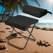 Portable Aluminum Folding Stool - With Portable Bag And Zipper