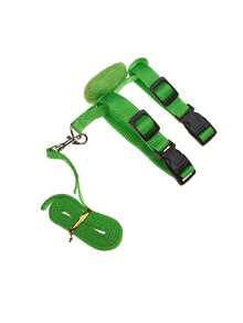 可调节兔子背带和牵引绳套装，草莓、胡萝卜等水果形状可爱宠物背心背带和牵引绳装饰，适用于兔子、雪貂等小型宠物，训练、散步、休闲，1套/2件装/3件装