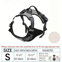 Arnés para perros, arnés para mascotas sin tirón con 2 clips para correa, chaleco acolchado suave ajustable para perros, chaleco reflectante Oxford sin ahogo con asa de control fácil para perros grandes - El chaleco y la cuerda no son un conjunto y deben comprarse por separado