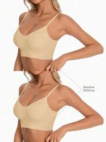 Women's Seamless Backless Bra Backless Strapless Underwear Summer Bra,Bra For Wedding Dress,  Bridallingerie Three Types Of Straps, Seamless And Breathable, Adjustable Shoulder Straps, Thin Bra, Comfortable And Breathable, Suitable For Weddings, Formal Dresses, Camisole Skirts, Ideal For A/B Cup