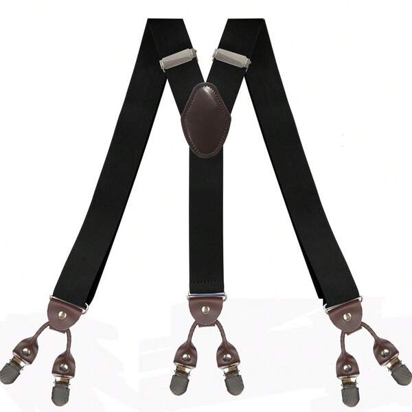 Fashion Men And Women Suspenders With Wide Adjustable And Elastic Braces Y Shape Western-Style Trousers Braces Suspenders